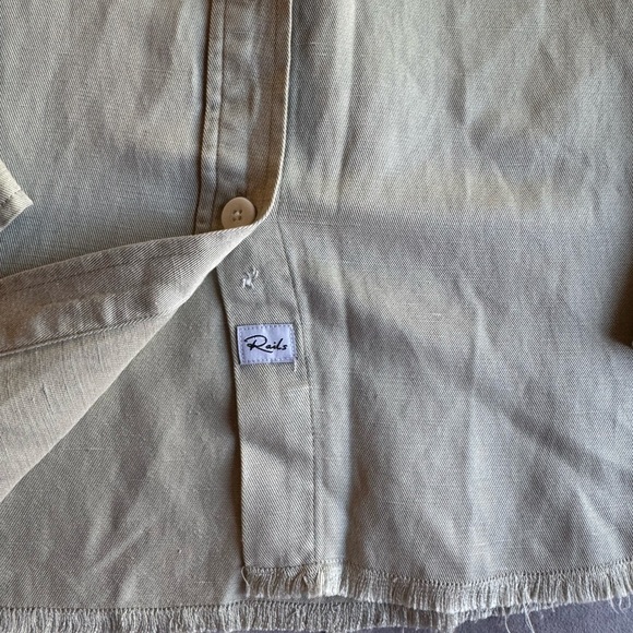 Rails Loren Military Tan Casual Button Down Shirt - Picture 3 of 8